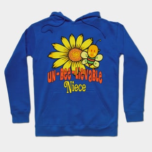 Unbelievable Niece Sunflowers and Bees Hoodie